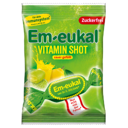 Dr. C. Soldan Em-Eukal Vitamin Shot, kisli trdi polnjeni bonboni (75 g)