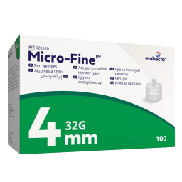 Embecta Micro-Fine 4 mm 32G, igle za peresnike (100 igel)