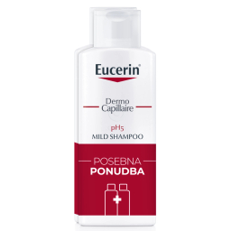 Eucerin DermoCapillaire pH5, šampon (2 x 250 ml)