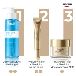Eucerin Hyaluron-Filler + Elasticity, krema za okrog oči - ZF20 (15 ml)