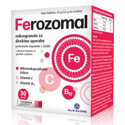 železo za direktno uživanje Ferozomal