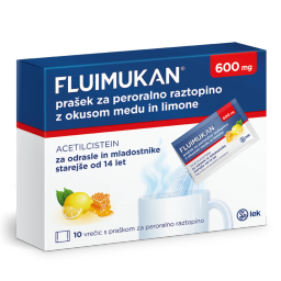Fluimukan 600 mg, prašek