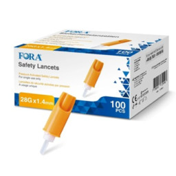 FORA, varnostne lancete - 28G x 1,4mm (100 lancet)