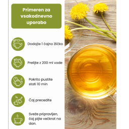 Galex Detox, čaj s pegastim badljem in regratom (80 g)