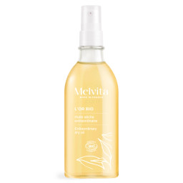 Melvita L'Or Bio, izjemno zlato suho olje za obraz, telo in lase (100 ml)