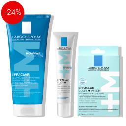 La Roche-Posay Effaclar, protokol za kožo nagnjeno k nepravilnostim (200 ml + 40 ml + 22 obližev)