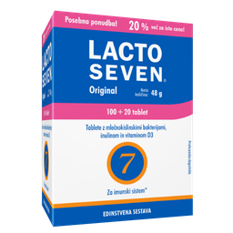 Lactoseven Vitabalans, tablete - paket (100 + 20 tablet)