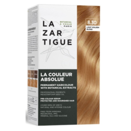 Lazartigue, veganska barva za lase - zlato svetli blond 8.30 (komplet)