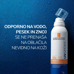 LRP Anthelios UVSport, nevidni osvežujoči sprej za zaščito pred soncem - ZF50+ (200 ml)