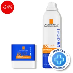 LRP Anthelios UVSPORT, vodoodporna SPF rutina (200 ml + 10 g)