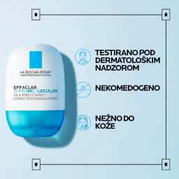 LRP Effaclar Supramolecular, gel za zmanjševanje vidnih por in presežnega seruma (40 ml)