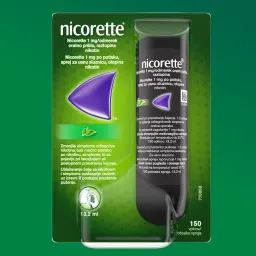 Nicorette 1 mg/odmerek oralno pršilo, raztopina (13,2 ml)