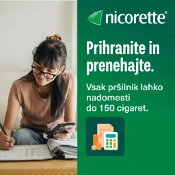 Nicorette 1 mg/odmerek oralno pršilo, raztopina (13,2 ml)