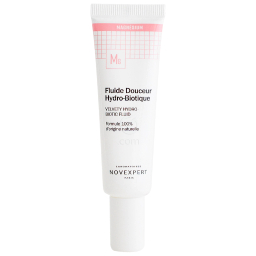 Novexpert Velvety Hydro-Biotic Fluid, vlažilna nega za občutljivo normalno do mešano kožo (30 ml)