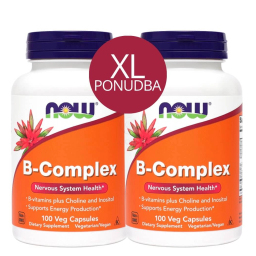 NOW B-Kompleks, vegetarijanske kapsule - paket (2 x 100 kapsul)