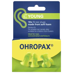Ohropax Young, penasti ušesni čepki (10 čepkov)