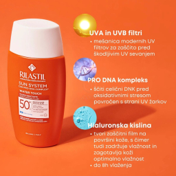 Rilastil Sun System Water Touch, lahek fluid za zaščito pred soncem - ZF50+ (50 ml)