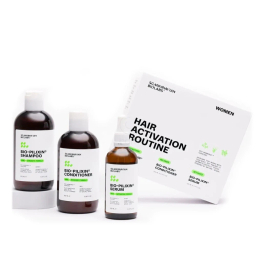 Scandinavian Biolabs Bio-Pilixin 3-stopenjski komplet za zenske, rutina za zmanjsanje izpadanja in podporo rasti las (250 ml + 250 ml + 100 ml)
