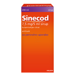 Sinecod 7,5 mg/5 ml, sirup (200 ml)