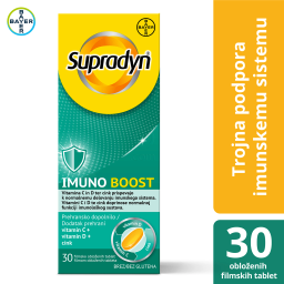 Supradyn Imuno Boost Vitamina C+D in Cink, filmsko obložene tablete (30 tablet)