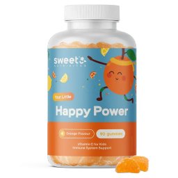 Sweet Nutribites Happy Power Vitamin C - prehransko dopolnilo z vitaminom C za otroke v obliki gumijastih bonbonov