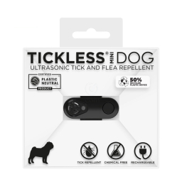 Tickless MINI, ultrazvočni odganjalec klopov in bolh za pse - Črn (1 naprava)