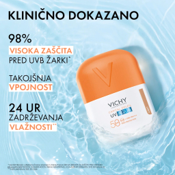 Vichy Capital Soleil UV Aqua, tonirani vlažilni fluid - light - ZF50 (50 ml)
