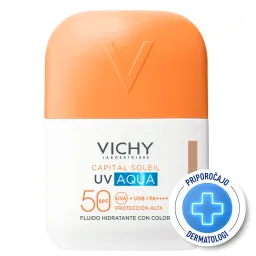 Vichy Capital Soleil UV Aqua, tonirani vlažilni fluid - medium - ZF50 (50 ml)