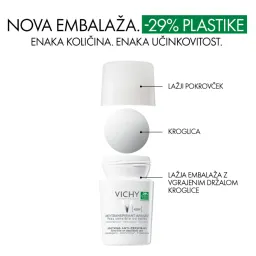 Vichy deodorant antitranspirant 48h, roll-on 