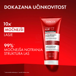 Vichy Dercos Collagen 17 Filler, ultra-obnovitveni balzam za lase (200 ml)