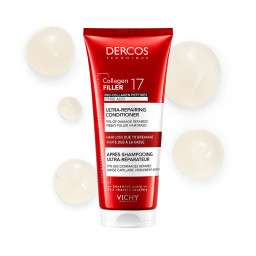 Vichy Dercos Collagen 17 Filler, ultra-obnovitveni balzam za lase (200 ml)