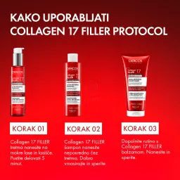 Vichy Dercos Collagen 17 Filler, ultra-obnovitveni šampon (200 ml)
