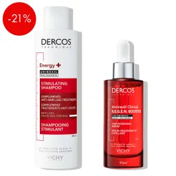 Vichy Dercos, rutina proti izpadanju las in spodbujanje rasti obstoječih las (200 ml + 90 ml)