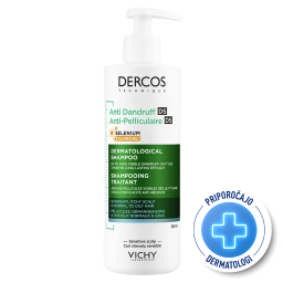 Vichy Dercos, šampon proti prhljaju za normalne in mastne lase (390 ml)