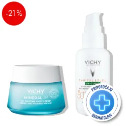 Vichy, dnevna rutina za nadzor sijaja mastne in mešane kože (50 ml + 40 ml)