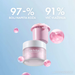 Melvita Source de Roses, vlažilno-gladilna krema za normalno do suho kožo (50 ml)