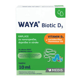 Waya Biotic D3, kapljice za novorojenčke, dojenčke in otroke (10 ml)