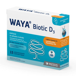 Waya Biotic D3, kapsule za odrasle in otroke (15 kapsul)