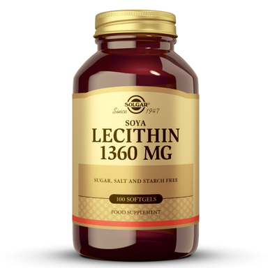 Solgar Sojin lecitin 1360 mg, kapsule (100 kapsul)