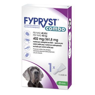 Fypryst Combo Krka, kožni nanos za zelo velike pse (nad 40 kg) - 1 pipeta