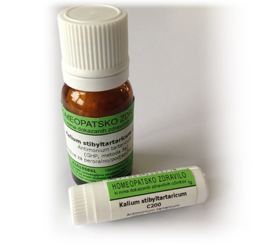Kalium stibyltartaricum, kroglice - 10 g (C6)