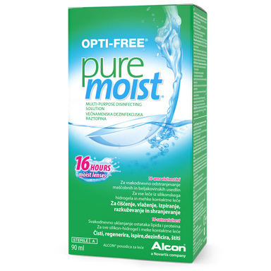 Opti-free PureMoist, tekočina za leče - 90 ml