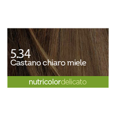 BioKap Nutricolor Delicato 5.34, barva za lase  - medeno kostanjeva (140 ml)
