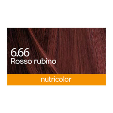 BioKap Nutricolor 6.66, barva za lase - rubinasto rdeča (140 ml)