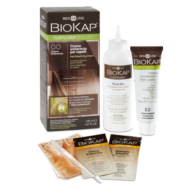 BioKap Nutricolor Delicato 0.0, barva za lase - krema za razbarvanje las (140 ml)