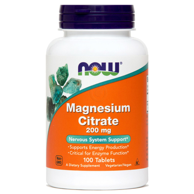 Magnezijev citrat NOW, tablete (100 tablet)