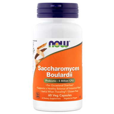 Saccharomyces boulardii NOW, kapsule (60 kapsul)