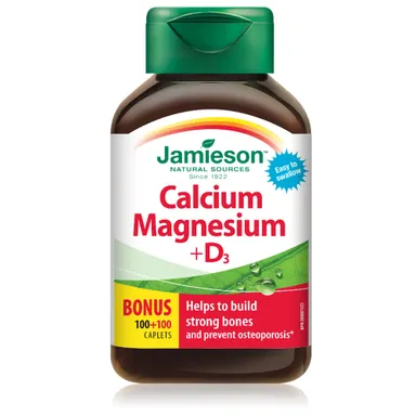 Jamieson Kalcij, Magnezij in Vitamin D3, tablete (200 tablet)