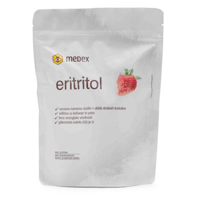 Eritritol Medex, naravno namizno sladilo v vrečki (500 g)