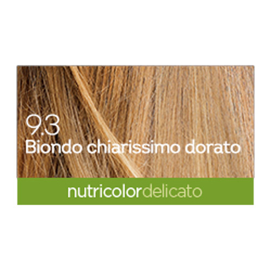 BioKap Nutricolor Delicato 9.3, barva za lase - svetlo zlato blond (140 ml)